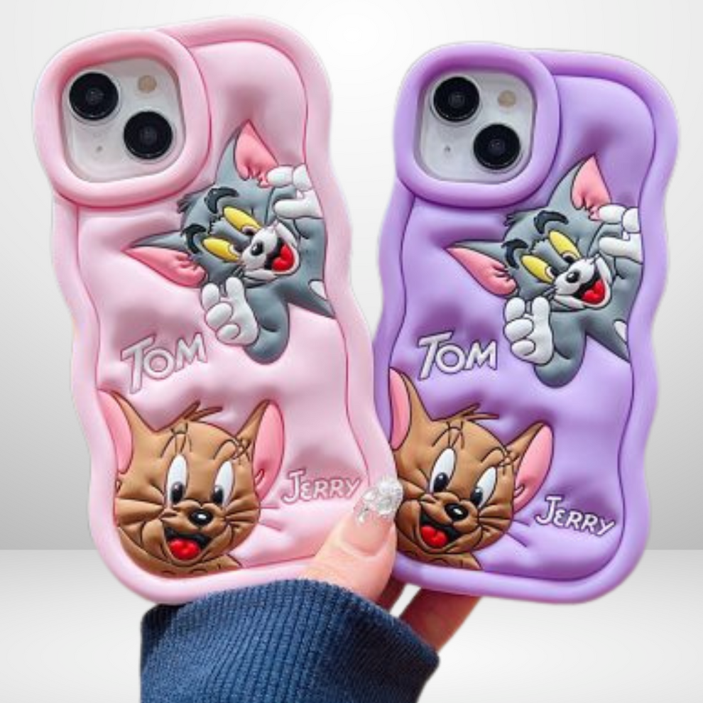 Super Soft Tom N Jerry  Silicon Case For - IPHONE