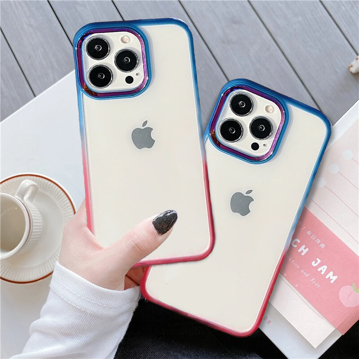 Gradient Clear Back Phone Case